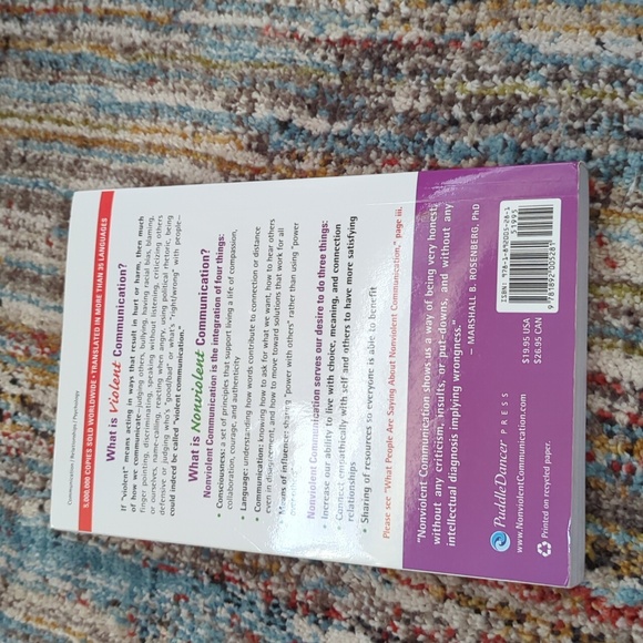 "Nonviolent Communication" book by Rosenburg - Picture 2 of 2